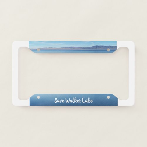 Photo of Walker Lake Nevada with Save Walker Lake License Plate Frame