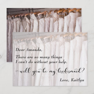 Photo of Wedding Gowns, Will You Be My Bridesmaid? Invitation