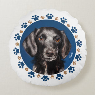 Photo of your pets   round pillow