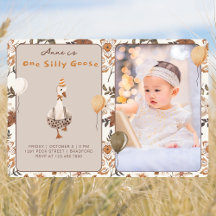 Photo One Silly Goose Neutral 1st Birthday Party 