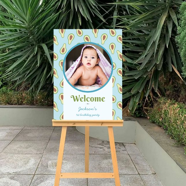 Photo Onederful Avocado 1st Birthday Party Foam Board (Photo Onederful Avocado 1st Birthday Party Foam Board)
