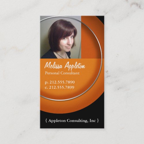 Photo - Orange Circle Professional Business Cards