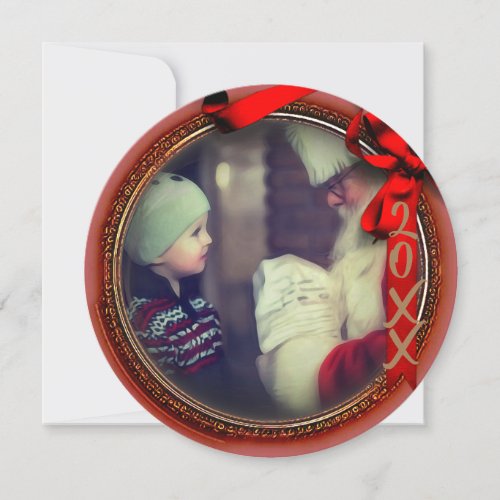 Photo Ornament Christmas high definition brown Holiday Card