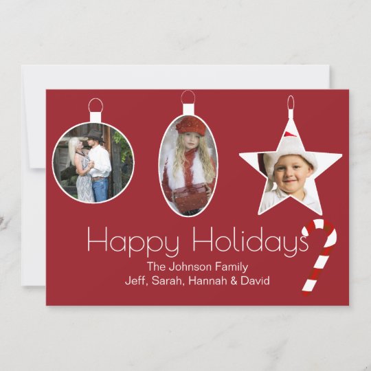 Christmas Photo Card Ornament Printables