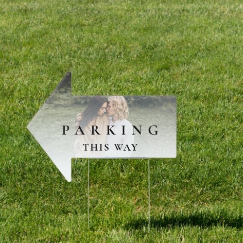 Photo Overlay Parking This Way Wedding  Sign