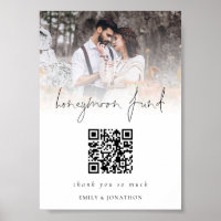 Photo Overlay Qr Code Honeymoon Fund Wedding