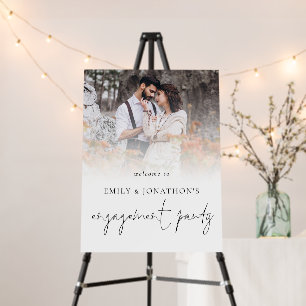 Photo Overlay Script Welcome to Engagement Party Foam Board