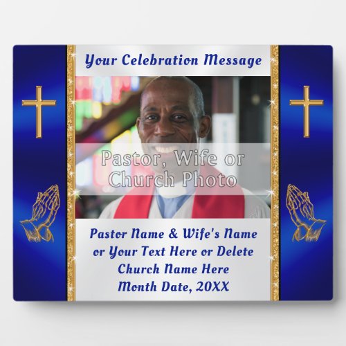 Photo Pastor and First Lady Anniversary Ideas Gift Plaque