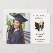 Photo Pearl Champagne Glass Graduation