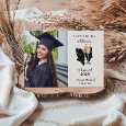 Photo Pearl Champagne Glass Graduation Announcement