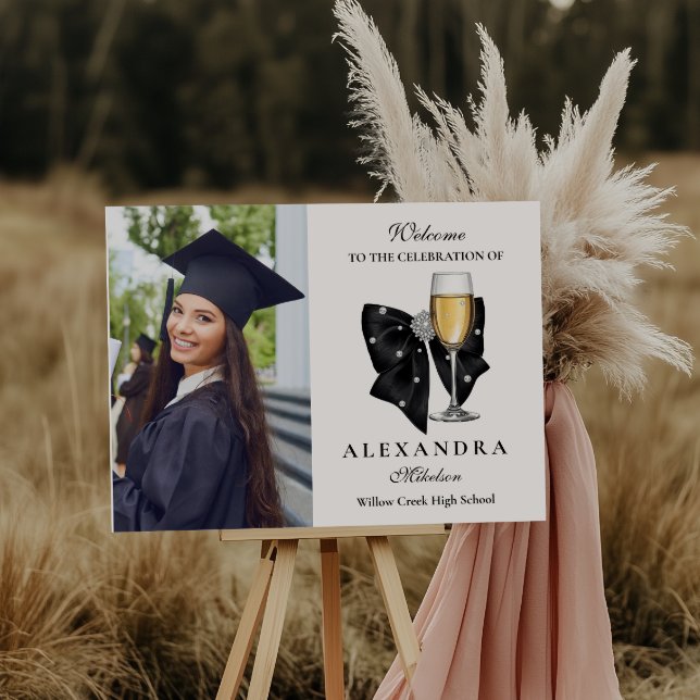 Photo Pearl Champagne Glass Graduation Foam Board (Creator Uploaded)