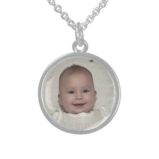 Photo Pendent ~ for Mothers Day Sterling Silver Necklace (Front)