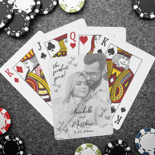 Photo Perfect Pair Drawn Wedding Poker Cards