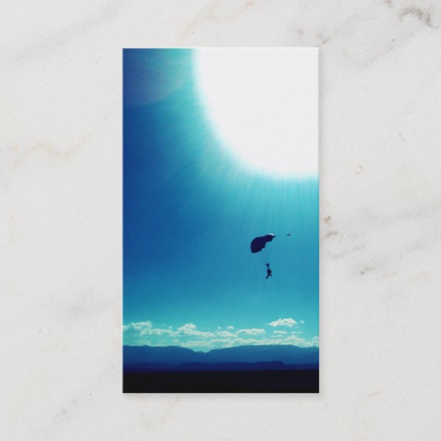 photo perfect skydive business card (Front)