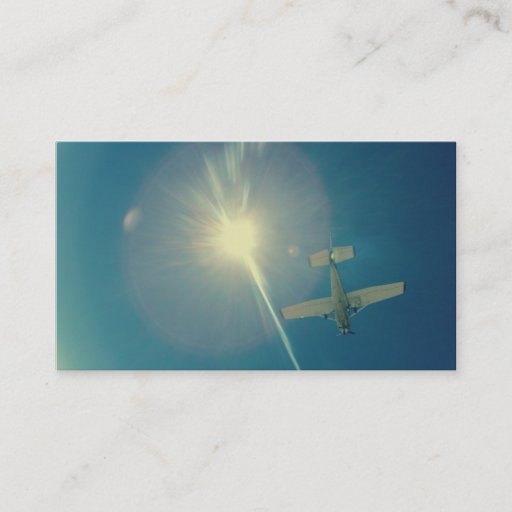 Customizable photo perfect small plane pilot business card templates