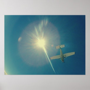 photo perfect small plane pilot poster