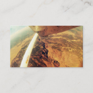 photo perfect small plane skydive business card