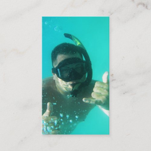 photo perfect snorkeling business card