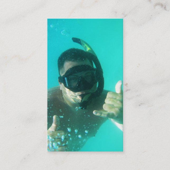 photo perfect snorkeling business card (Front)