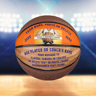 Photo, Personalised Mini Basketball, CHANGE COLORS Mini Basketball