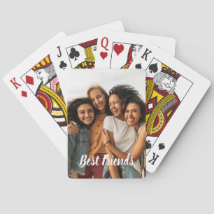 Photo Personalization Best Friends Poker Cards