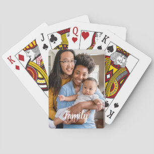 Photo Personalization Family Poker Cards