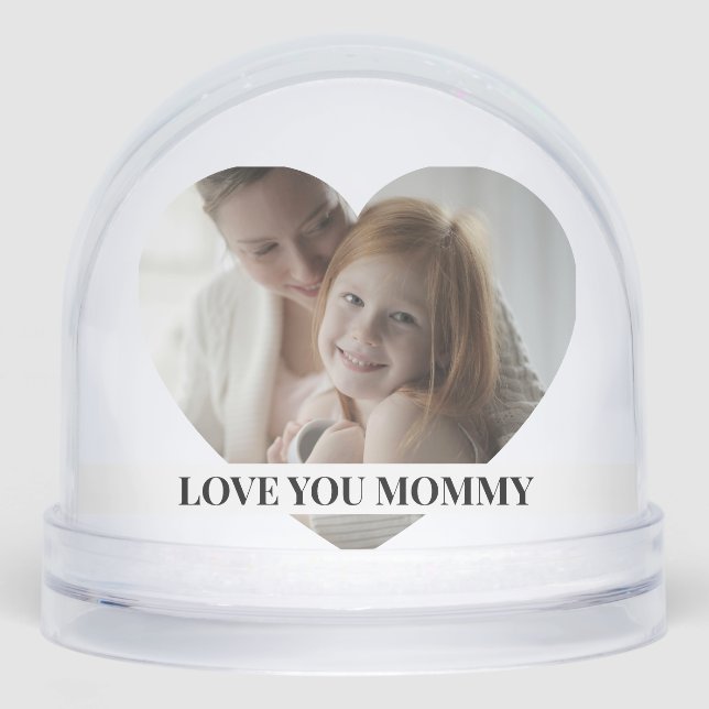 Photo Personalized 2 sided Custom Made  Snow Globe (Front)