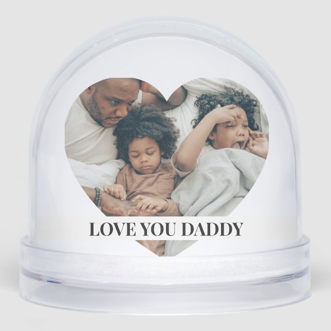 Photo Personalized 2 sided Custom Made  Snow Globe (Front)
