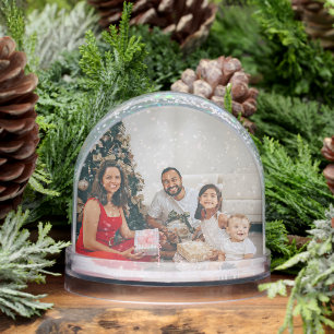 Photo Personalized 2 sided Custom Made  Snow Globe
