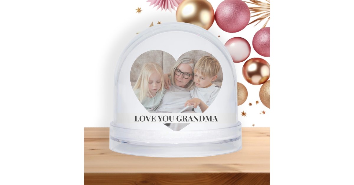 Photo Personalized 2 sided Custom Made Snow Globe | Zazzle