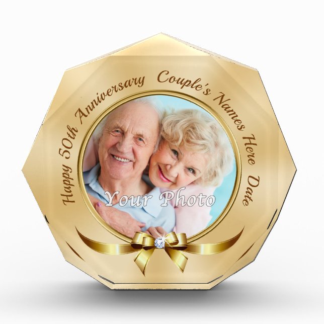 Photo Personalized 50 yr Wedding Anniversary Gift (Front)