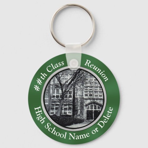 Photo Personalized 50th High School Reunion Gifts Keychain