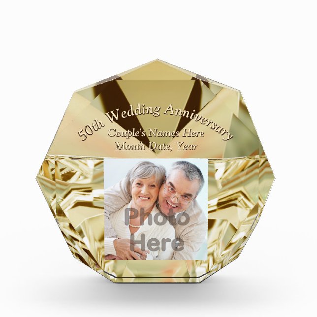Photo Personalized 50th Wedding Anniversary Gifts (Front)