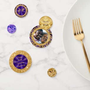 Photo Personalized Anniversary Confetti, Any Year Confetti