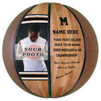 Photo Personalized Basketball Ball, Change Colors Photo Personalized Basketball Ball, Change Colors