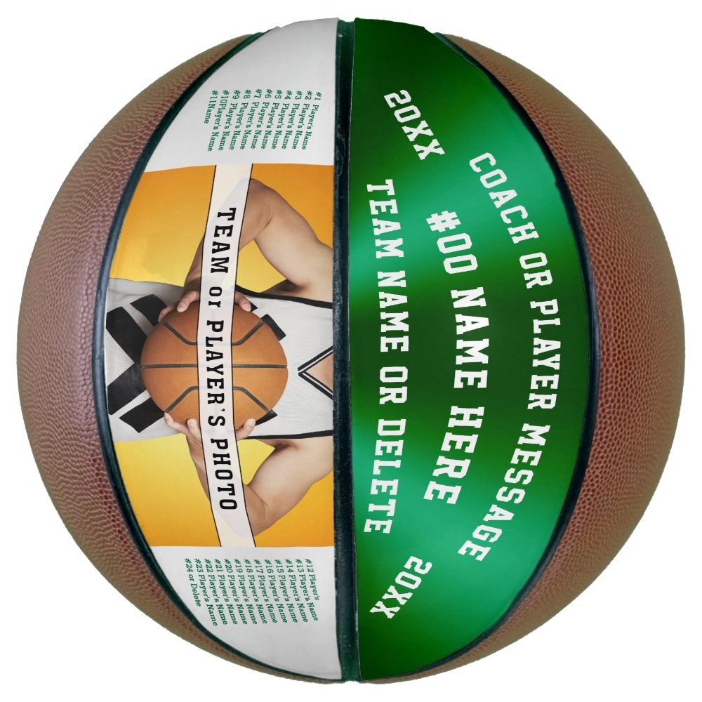 Discover Photo Personalized Basketball for Coach or Players