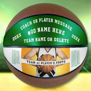 Photo Personalized Basketball for Coach or Players