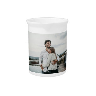 Photo Personalized Beverage Pitcher