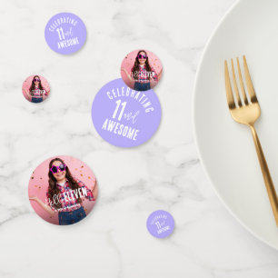Photo Personalized Birthday  Confetti