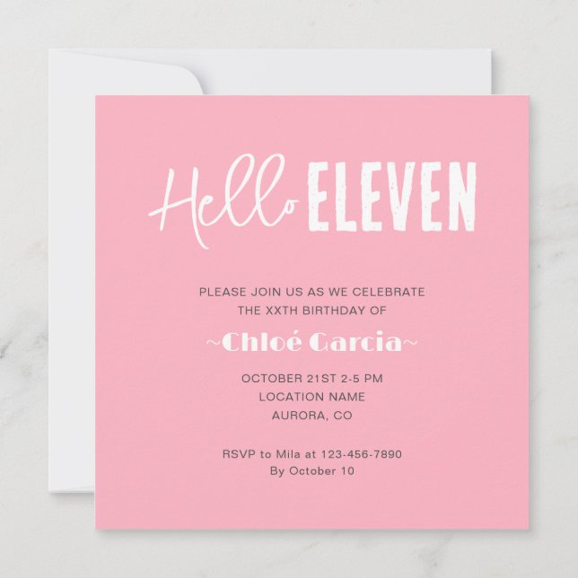 Photo Personalized Birthday Invitation (Back)