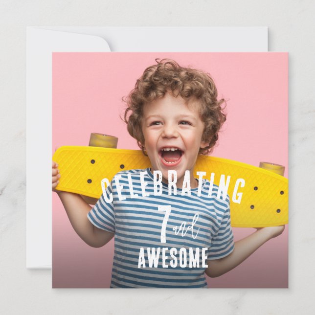Photo Personalized Birthday Invitation (Front)