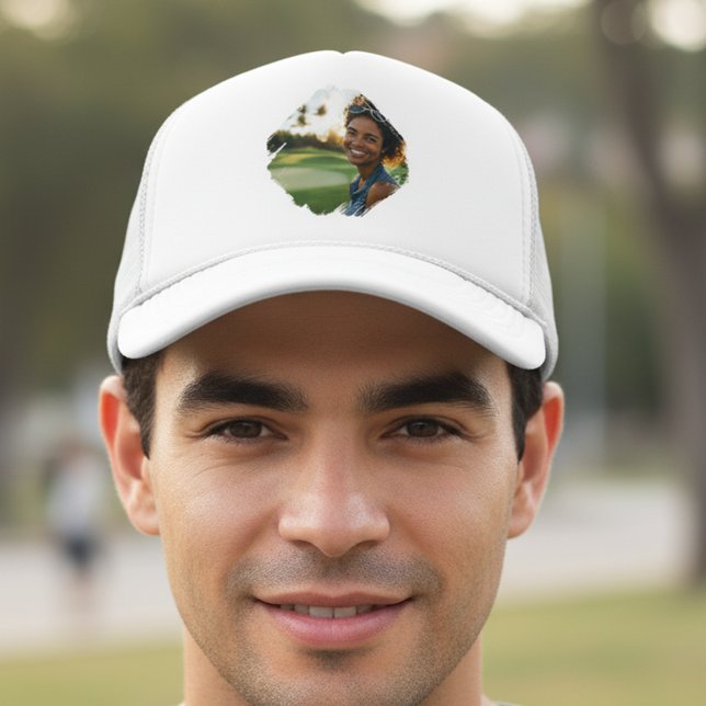 Photo Personalized Brush Stroke  Trucker Hat (Creator Uploaded)