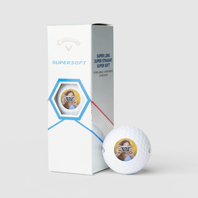 Photo Personalized Callaway Supersoft Golf Balls (Packaging)