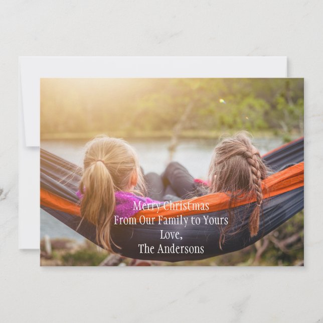 Photo Personalized Christmas Holiday Card (Front)