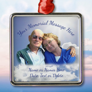 Photo Personalized Christmas in Heaven Ornament