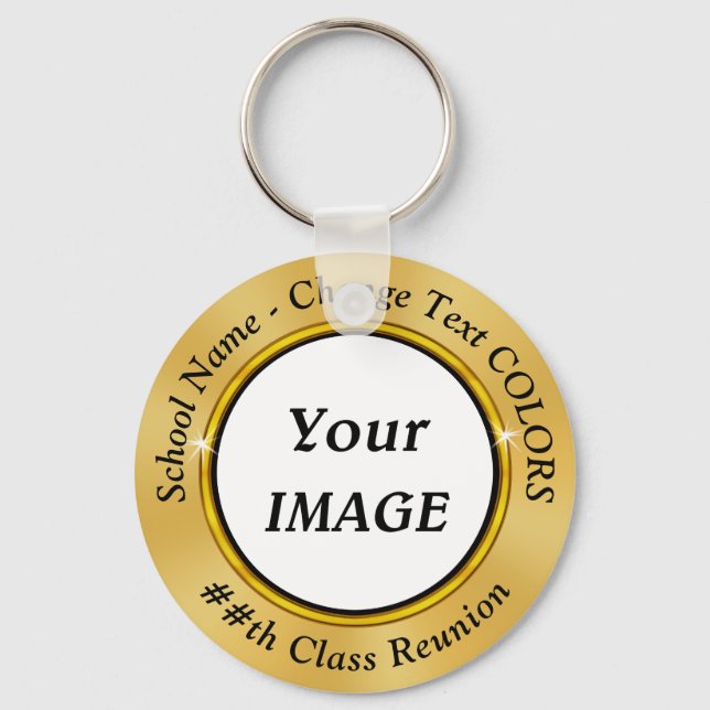 Photo Personalized Class Reunion Gift Ideas Keychain (Front)