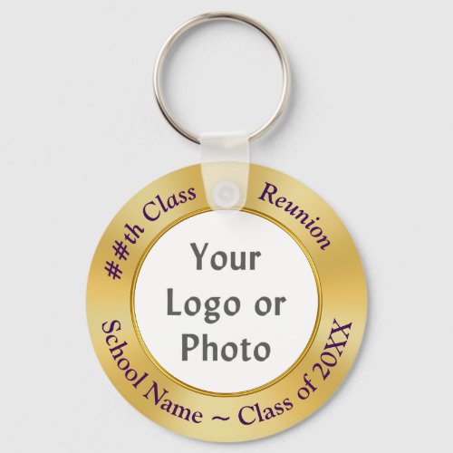 Photo Personalized Class Reunion Party Favors Keychain