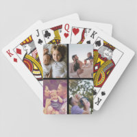 Photo Personalized Custom Collage Playing Cards