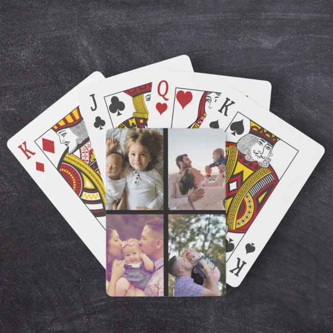 Photo Personalized Custom Collage Playing Cards