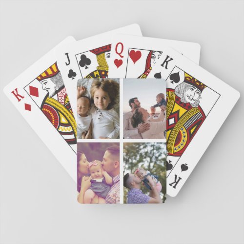 Photo Personalized Custom Collage Poker Cards
